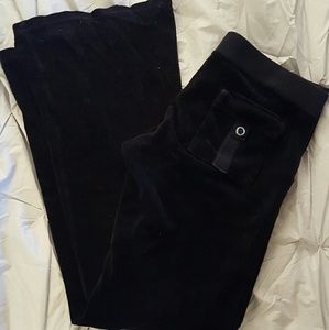 Juicy Couture Black Velour Pants